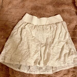 GAP White Lace Mini Skirt